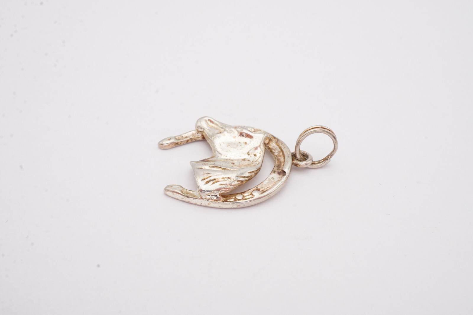 Vintage Sterling Silver 925 Horse Shoe Pendant Luck