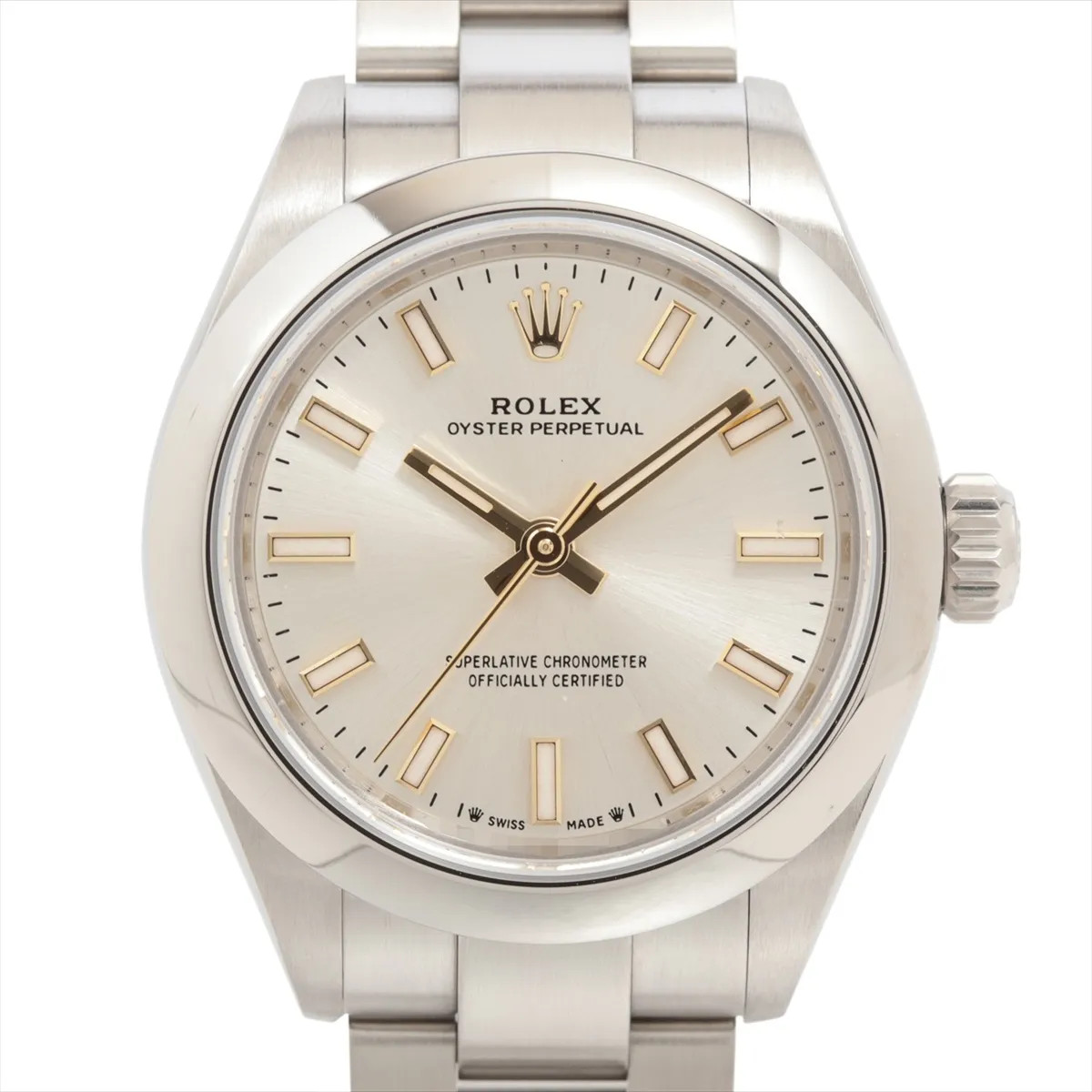 Rolex Oyster Perpetual 28 276200 SS SS AT Silver-Face
