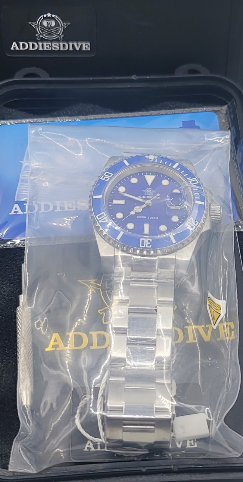 Addiesdive 41mm Miyota 2115 MY-H3C Sub Style Watch. US Seller!!!!