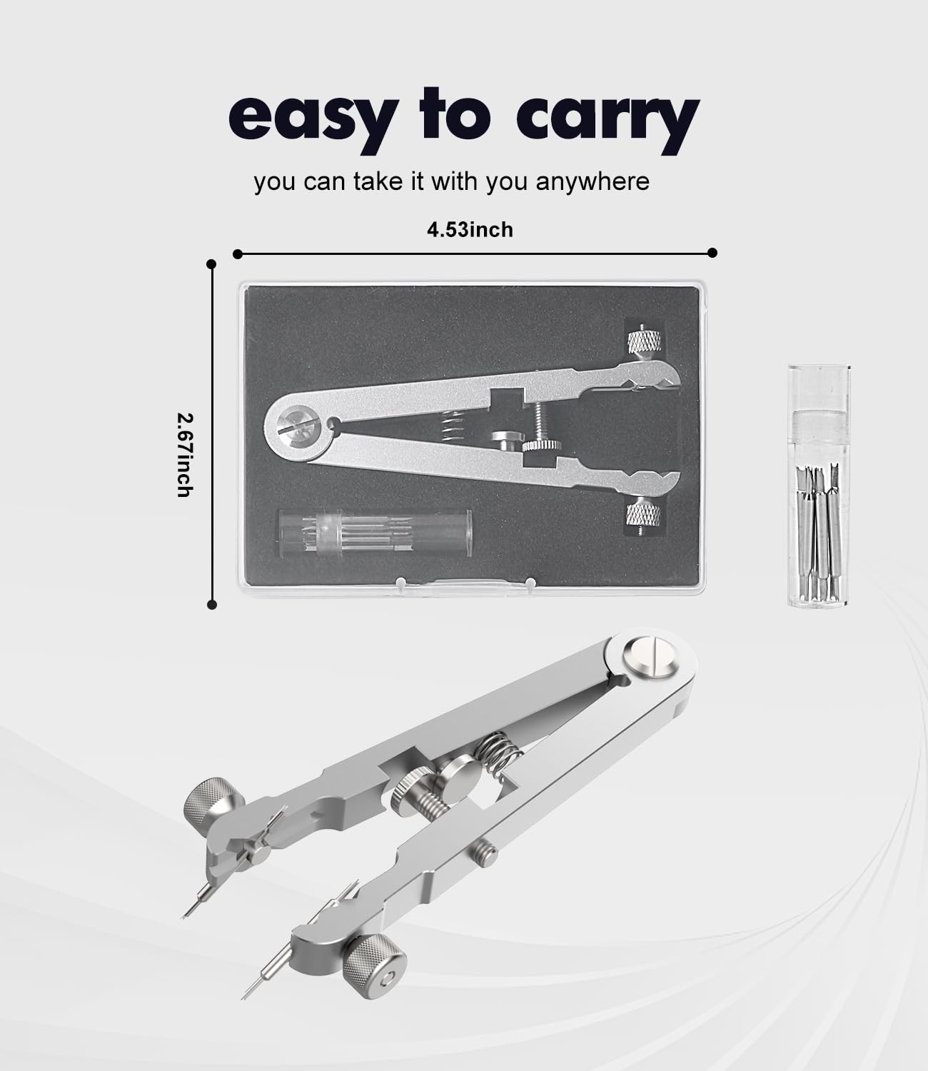 Freejoy Watch Spring Bar Plier Tool Kit, 6825 Tweezer Blue