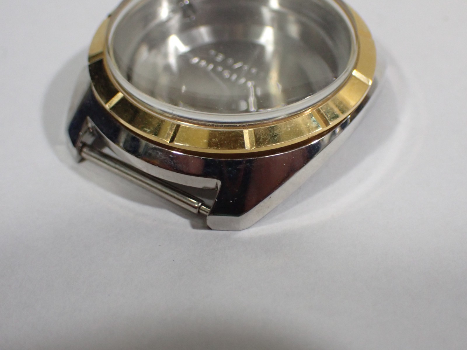 Wyler Lifeguard Wristwatch Case 2 Tone Stainless New Unused not perfect 4-3495/6