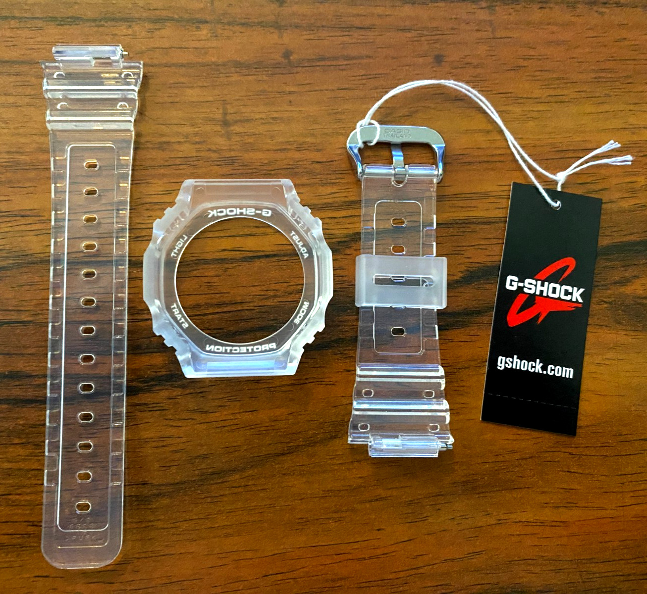 100% ORIGINAL Casio G-Shock New GA2100 Band Bezel Replacement Casioak CLEAR