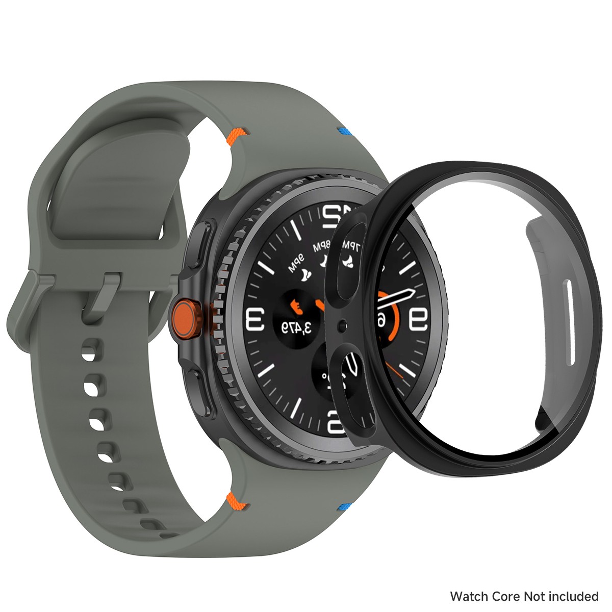 Silicone Watch Band Strap + Full Case Cover For Samsung Galaxy Watch 8 40/44mm