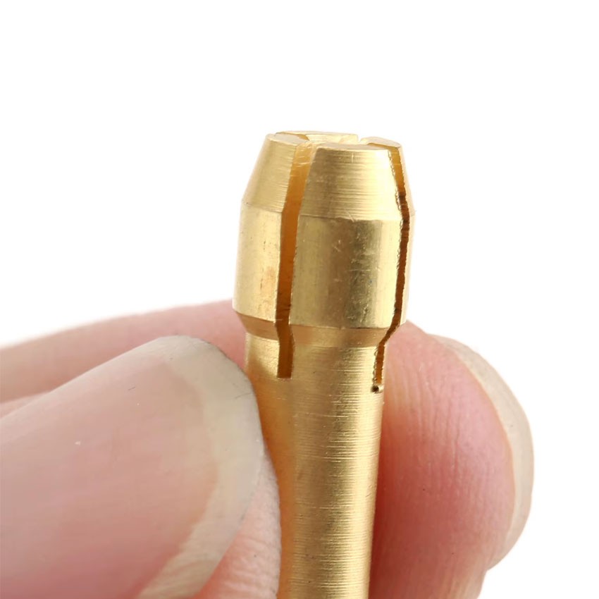 Brass Collet Set 4 Pcs Chuck 1/32″-1/8″ Jewelry Dremel Flexshafts Rotary Tools