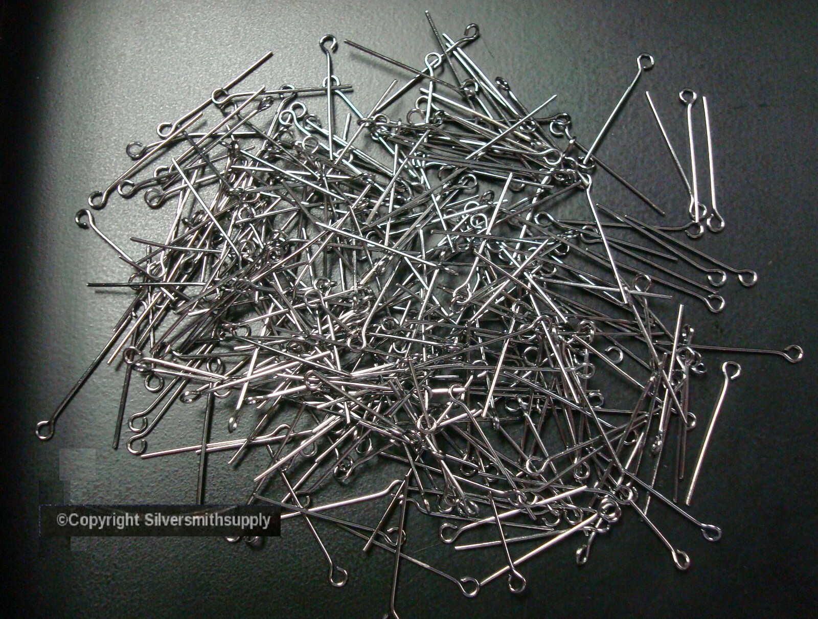 1 in Black plated 20 gauge eye pins 300 pcs bead findings earring parts FEP008C