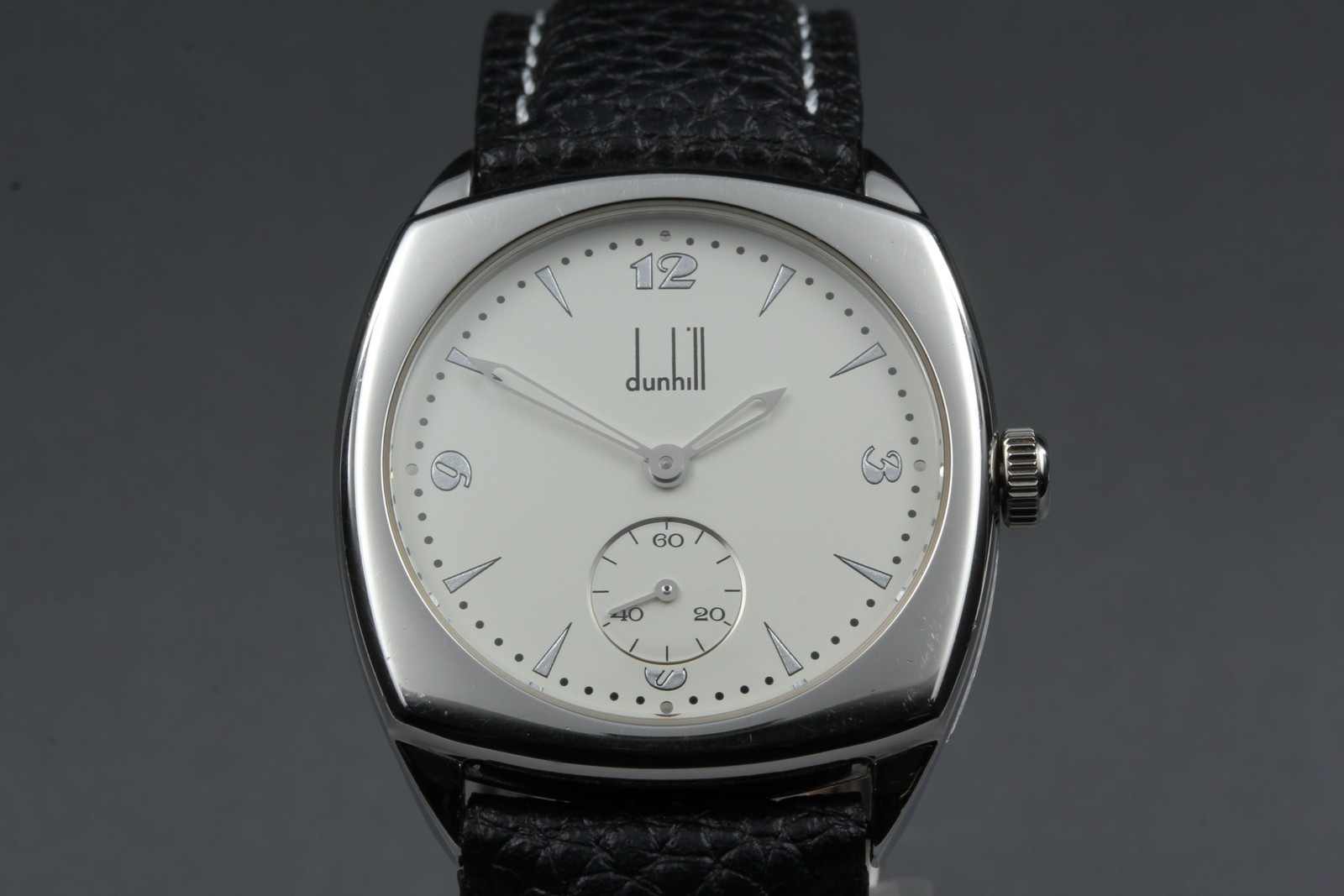 Vintage [Near MINT] Dunhill Centenary 113 Small Seconds White Quartz Men’s Watch