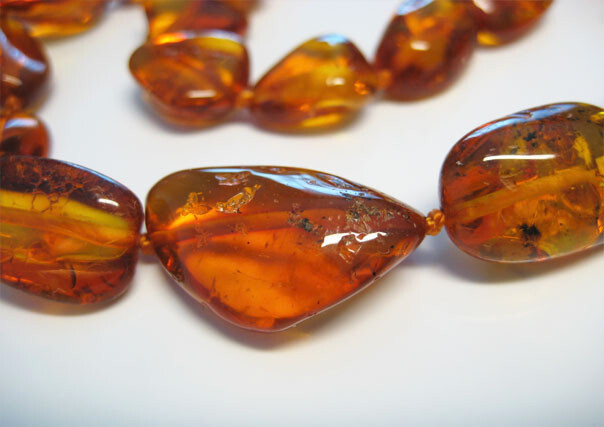 Massive Genuine Cognac Beautiful Baltic Amber Necklace 18 gr. 18 in. !!!