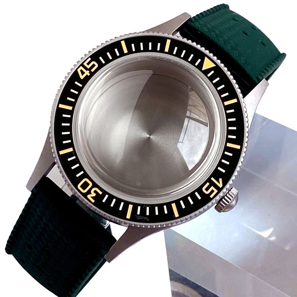 40mm Sapphire 20ATM Watch Case For Fifty Fathoms NH35 NH36 ETA2824 Miyota8215
