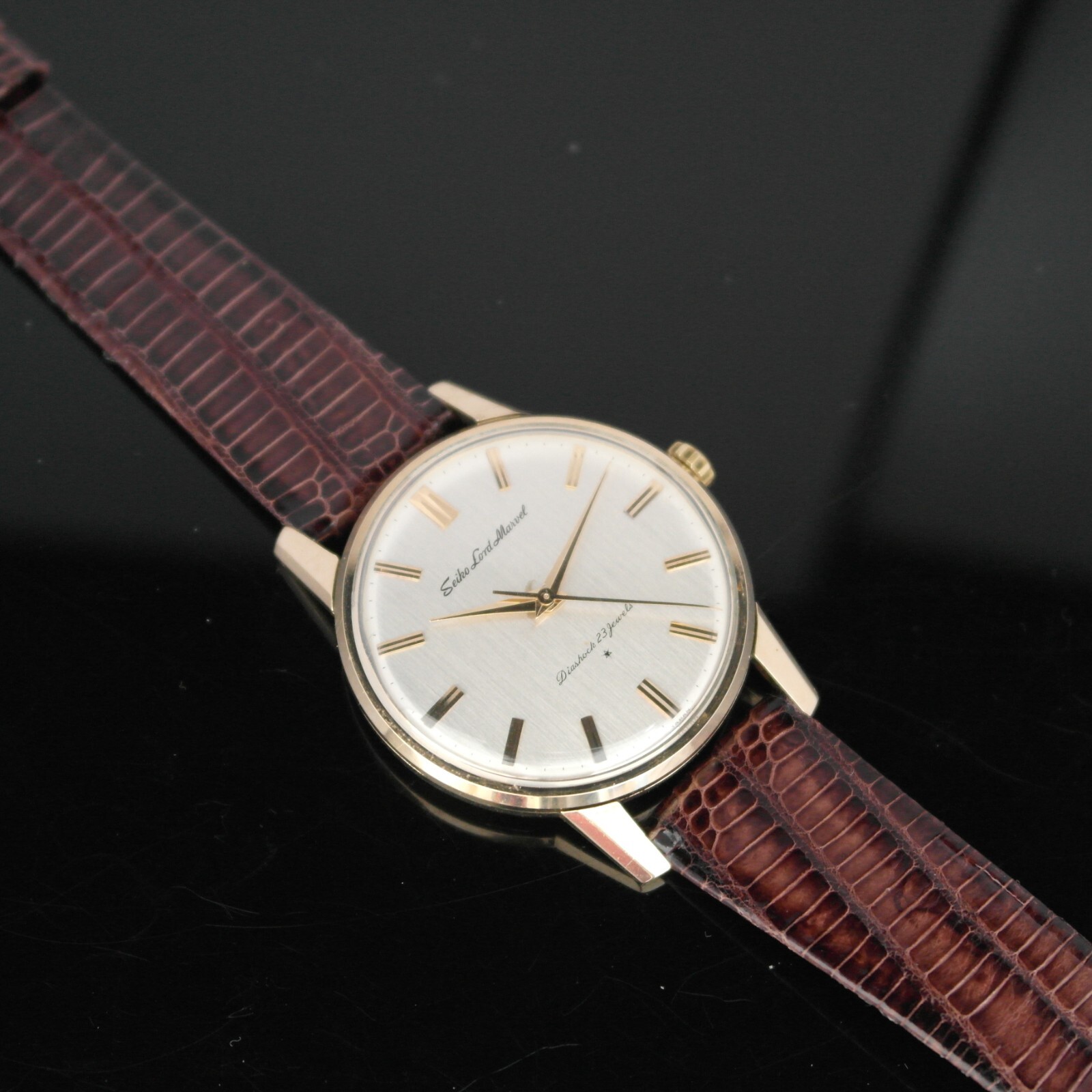 Vintage Seiko Lord Marvel 1962 Gold Filled Case Classic Luxury Men’s Watch 15027