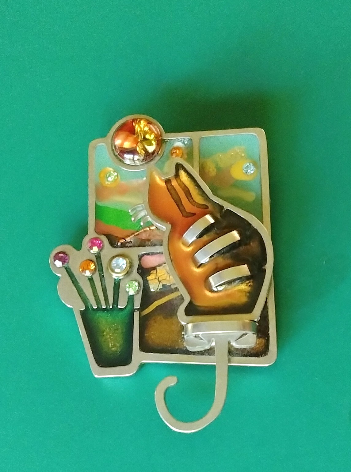 Vintage Seeka Cat Brooch “Moon Gazer” (173 – 2589)