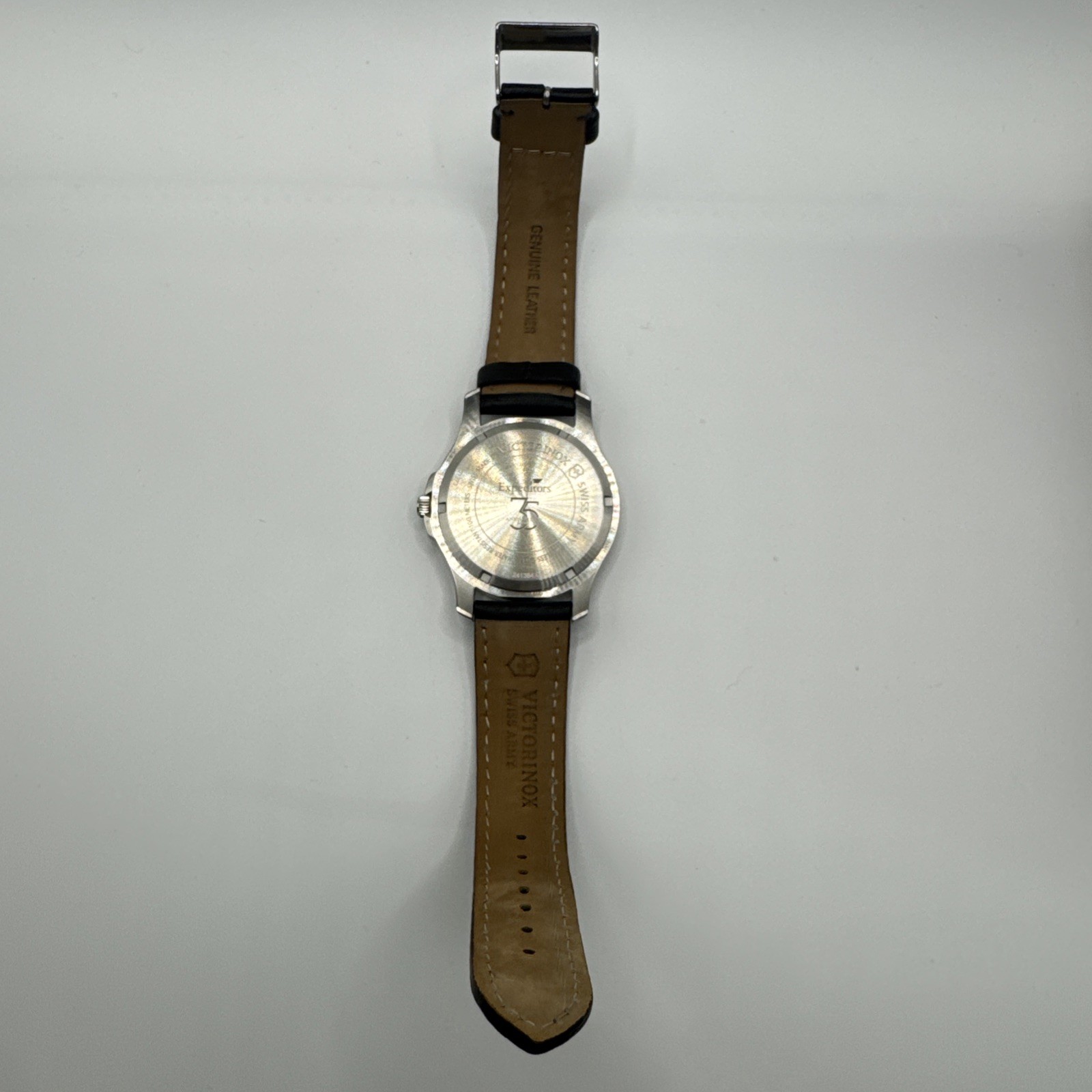 Victorinox Swiss Army Garrison Elegance Leather Strap Watch, Boxed – See Details
