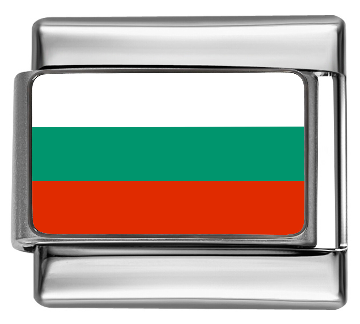 BULGARIA BULGARIAN FLAG Photo Italian 9mm Charm PC026 Fits Traditional Classic