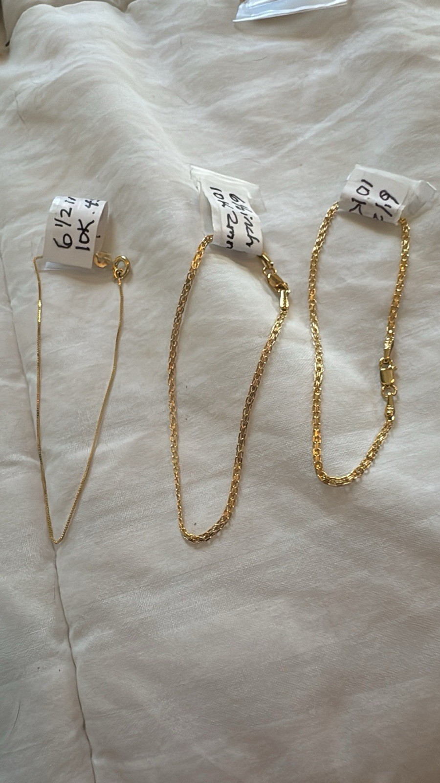 10k Real Gold Stamped And Acid Tested Size 6 And 6 1/2 Starts At 125$ Lmk Wh 1