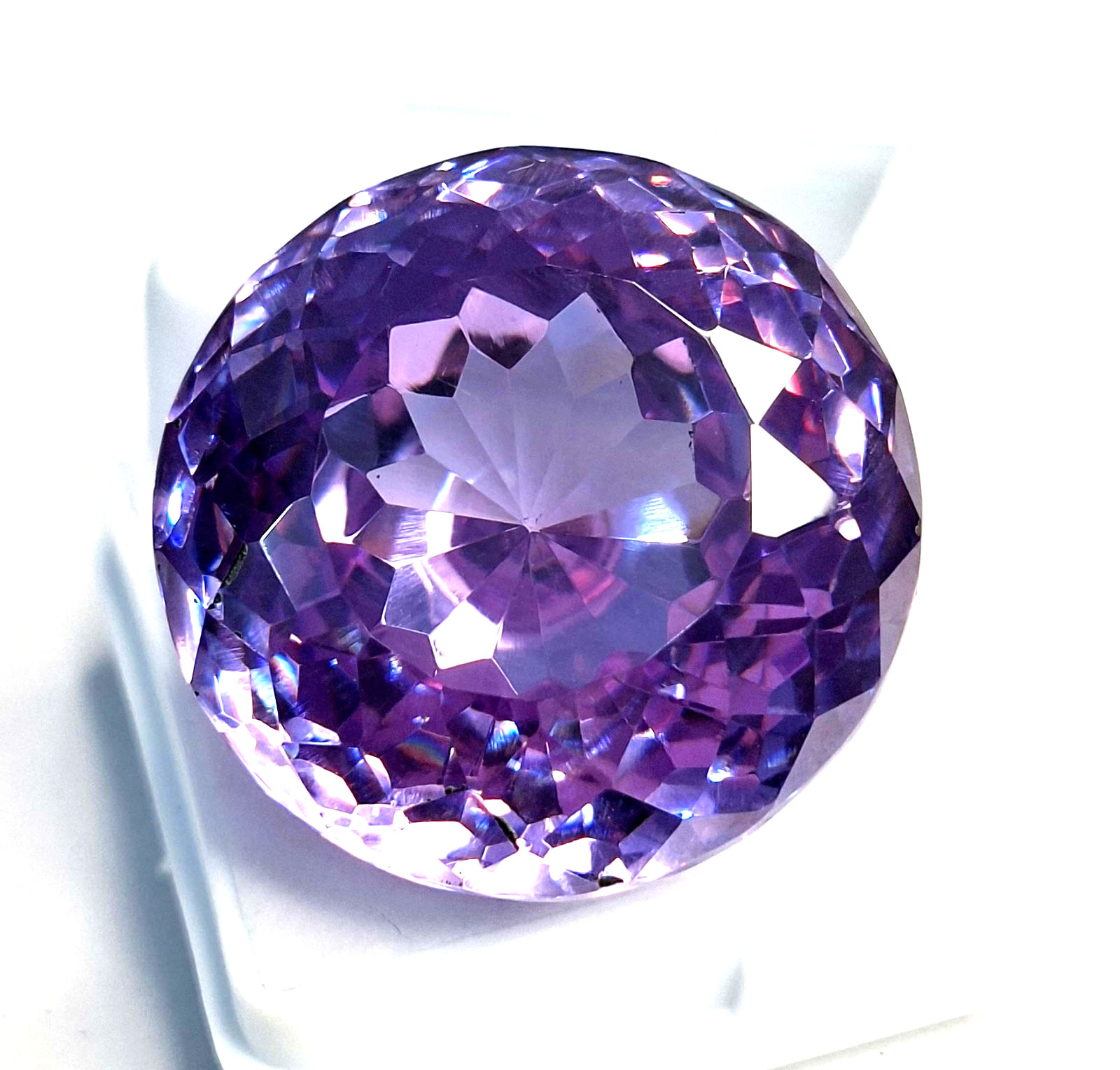Natural Purple Zircon Round Cut 158-160 Ct Certified Loose Gemstone RK859