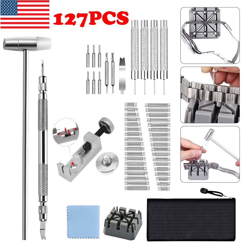 Adjustment Watch Band Strap Bracelet Link Pin Remover Repair Resizing Tool Kit