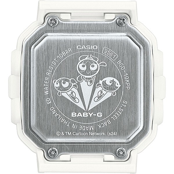 CASIO BABY-G＋PLUS THE POWERPUFF GIRLS BGD-10KPP-7JR Limited Women Watch White