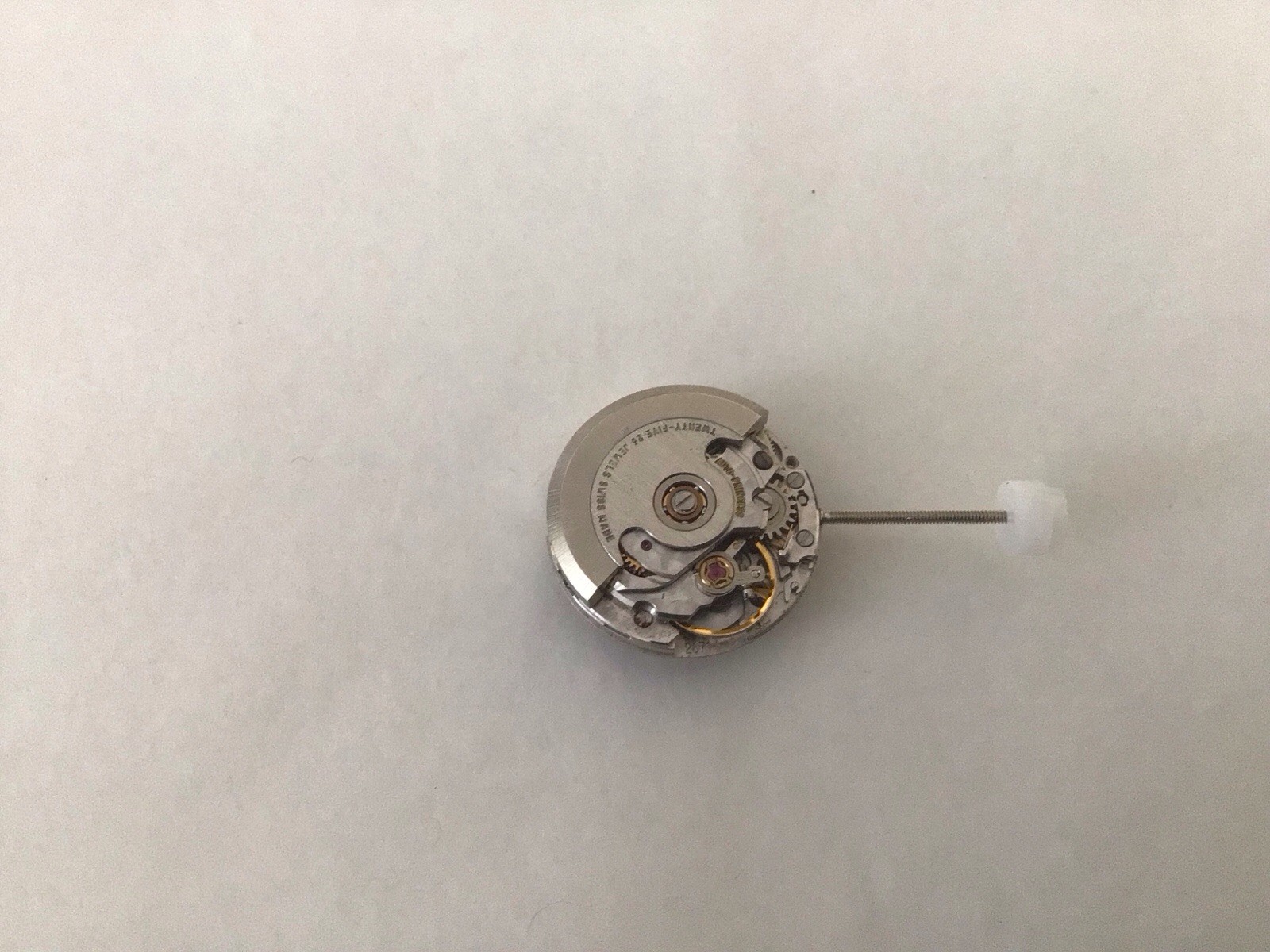 Tudor Cal 2671 ETA Swiss Automatic Movement 25j. for parts, balance wheel good .