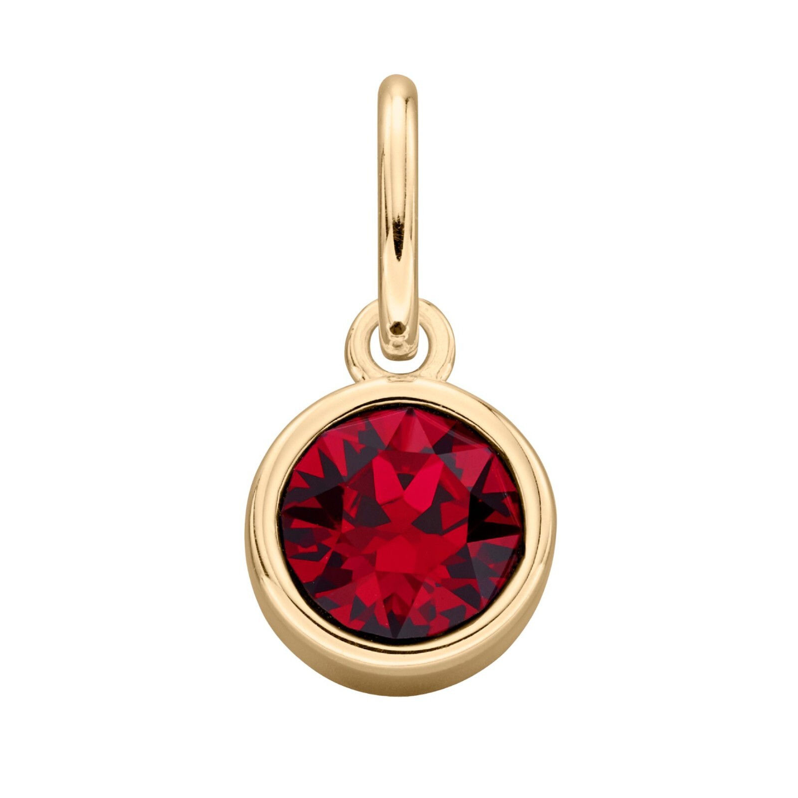 Crystal Birthstone Pendant 9ct Yellow Gold Plated Hallmarked All Months