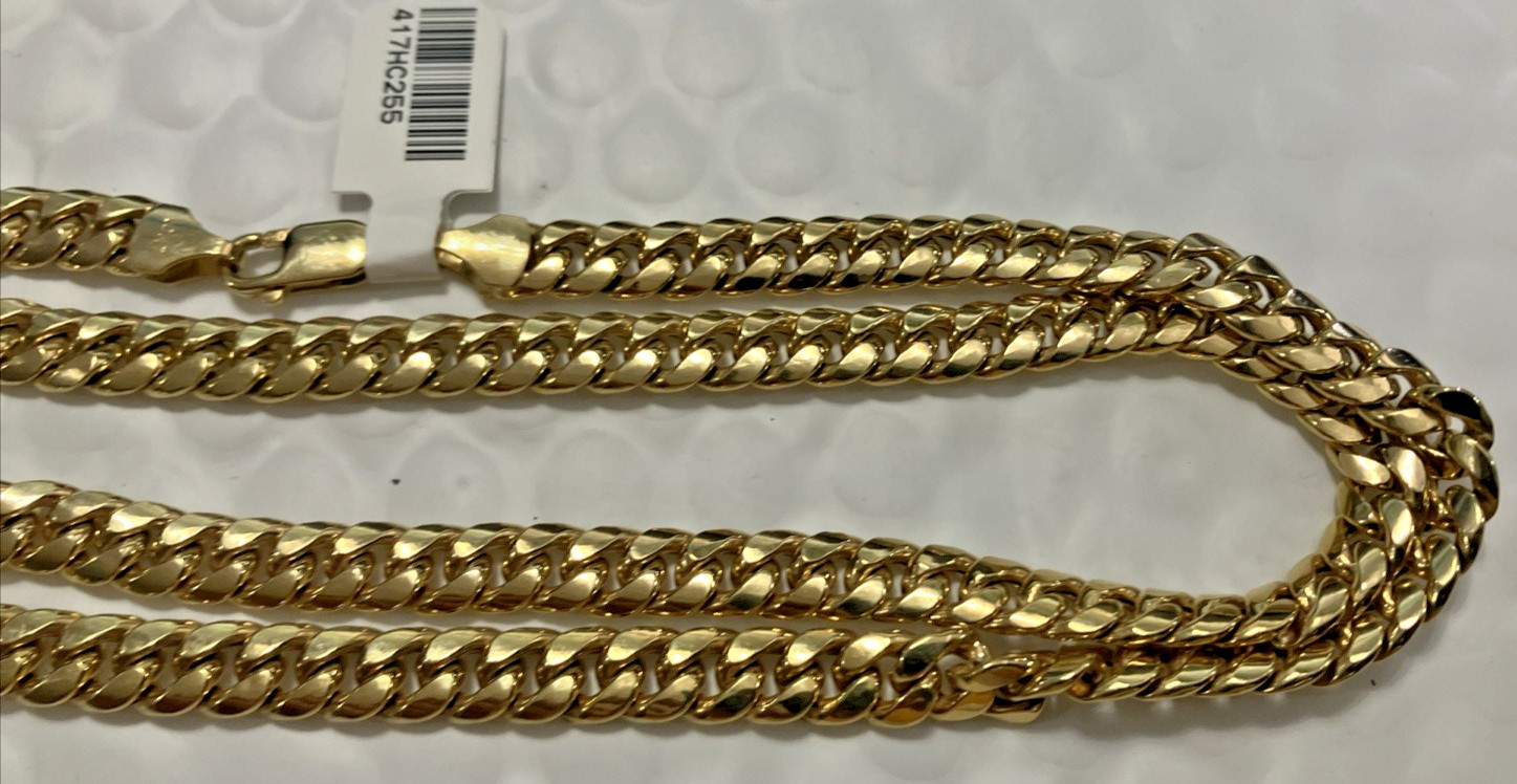 10kt Real Gold Cuban Link Chain 25.5 Grams 7mm 24” OCH Brand New with Tag 10k