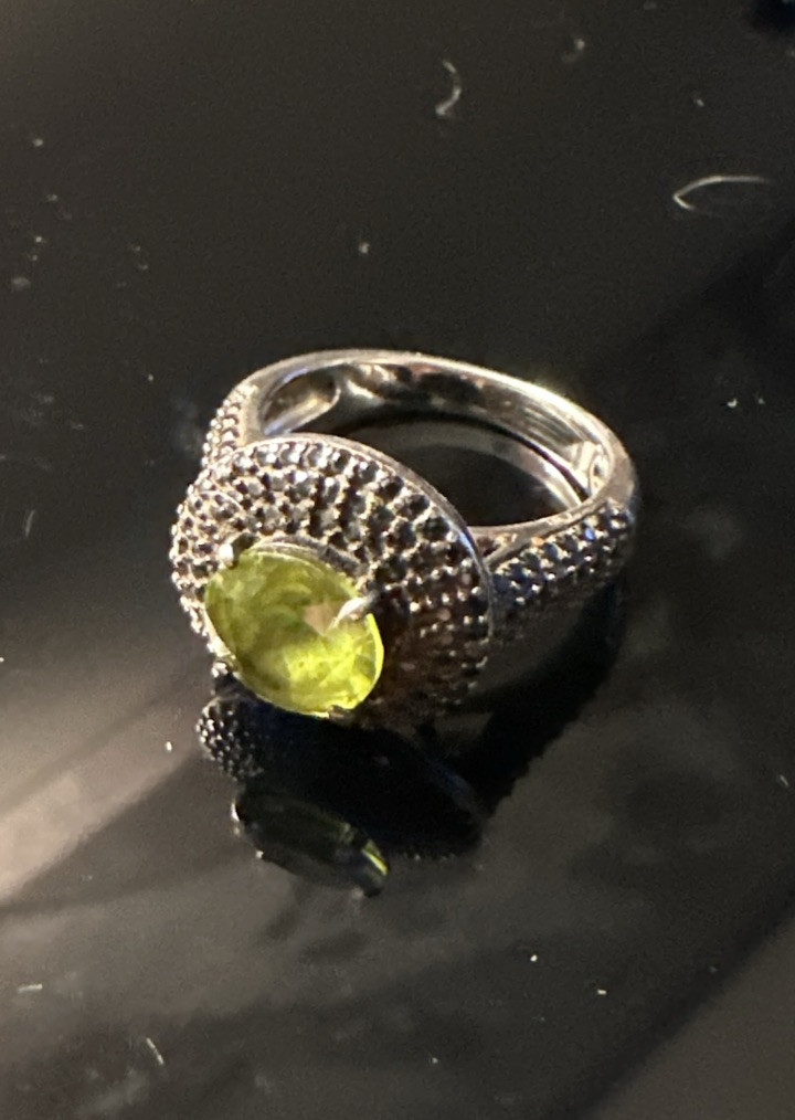 Fuzion Creation Sterling Silver Cubic Zirconia Statement Band Ring FZN 925 6.75