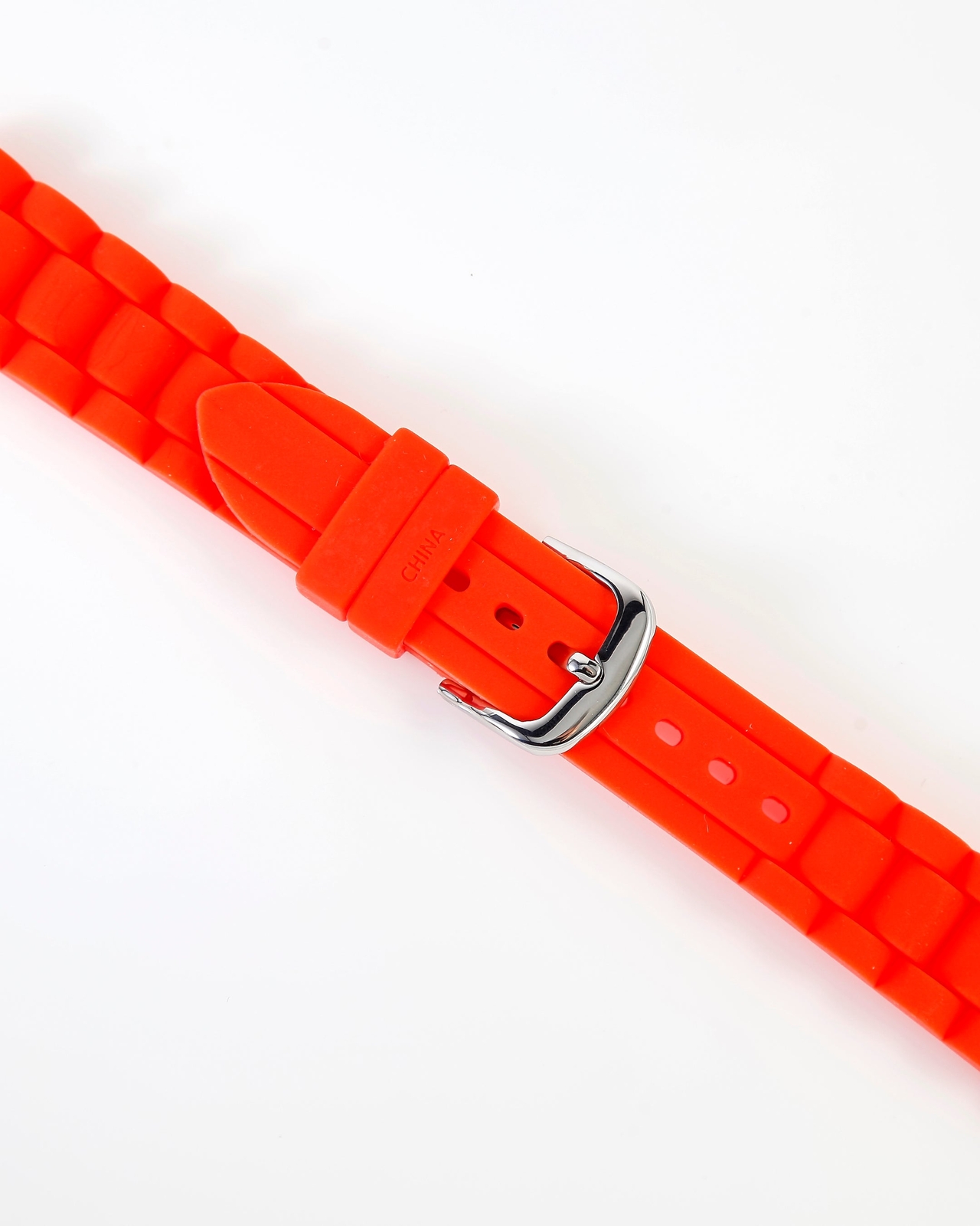 Ecclissi 18mm x 16mm Orange Rubber Strap original Buckle 18mm x 16mm 23980