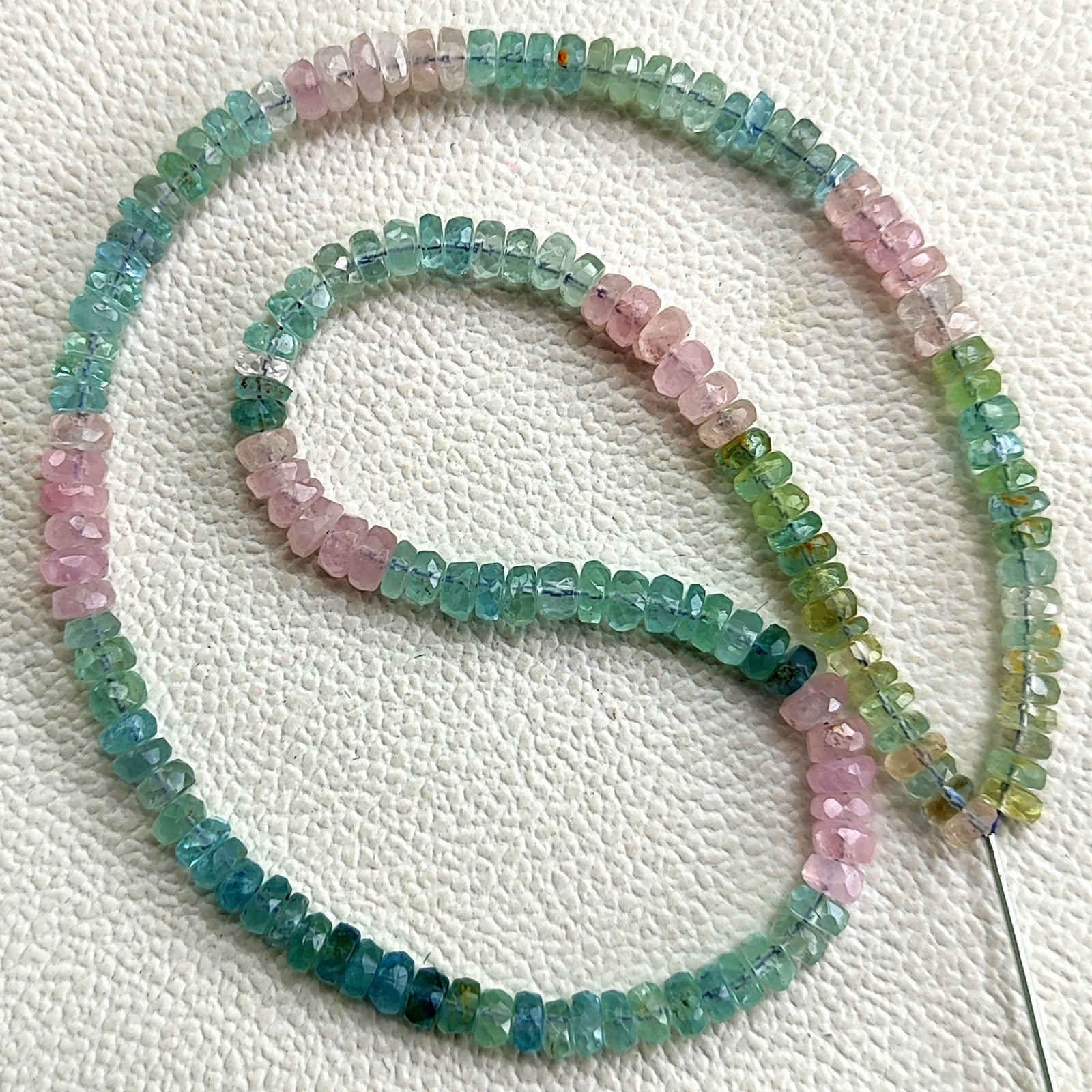 Brazil Multi Beryl 5mm Faceted Rondelle 15.5″ Beads Strand Jewelry Making
