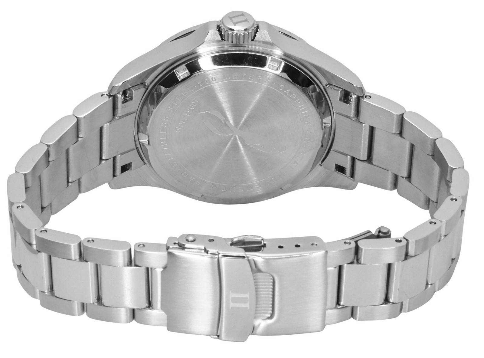 Ratio Diver Stainless Steel Yellow Dial Saphire Quartz Diver’s RTF034 Mens Watch