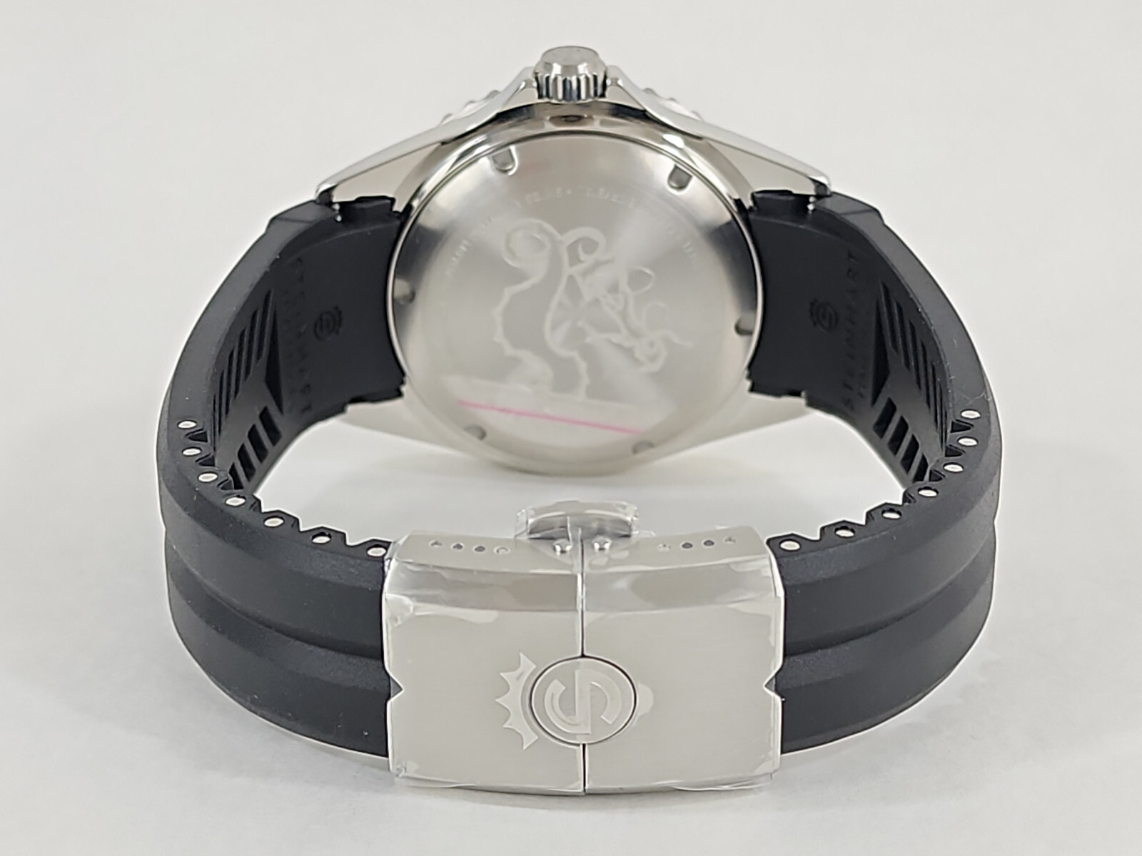 Steinhart Ocean 1 Black Ceramic Swiss Diver Watch 42mm Silicone Band 103-1079