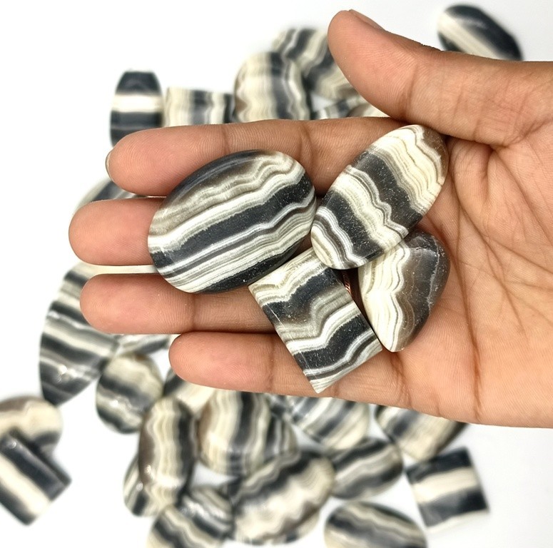 Quality Zebra Onyx Gemstone Cabochon Fancy Gemstone Jewelry Making 71318