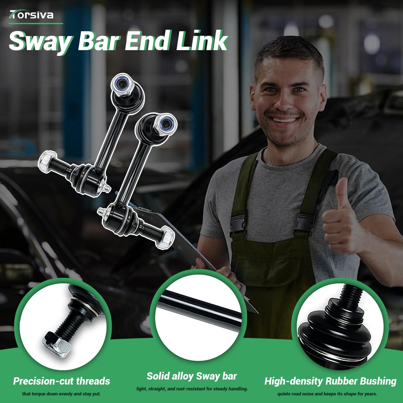 Torsiva Sway Bar Links K6667 K6668 Saab Buick GMC