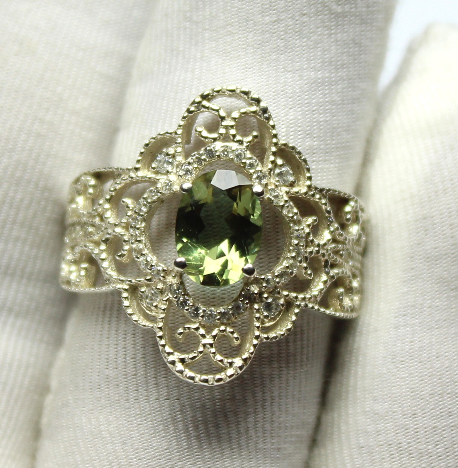 Genuinely Color Change Russian Zultanite 925 Silver Oval Ring, Alexandrite Ring