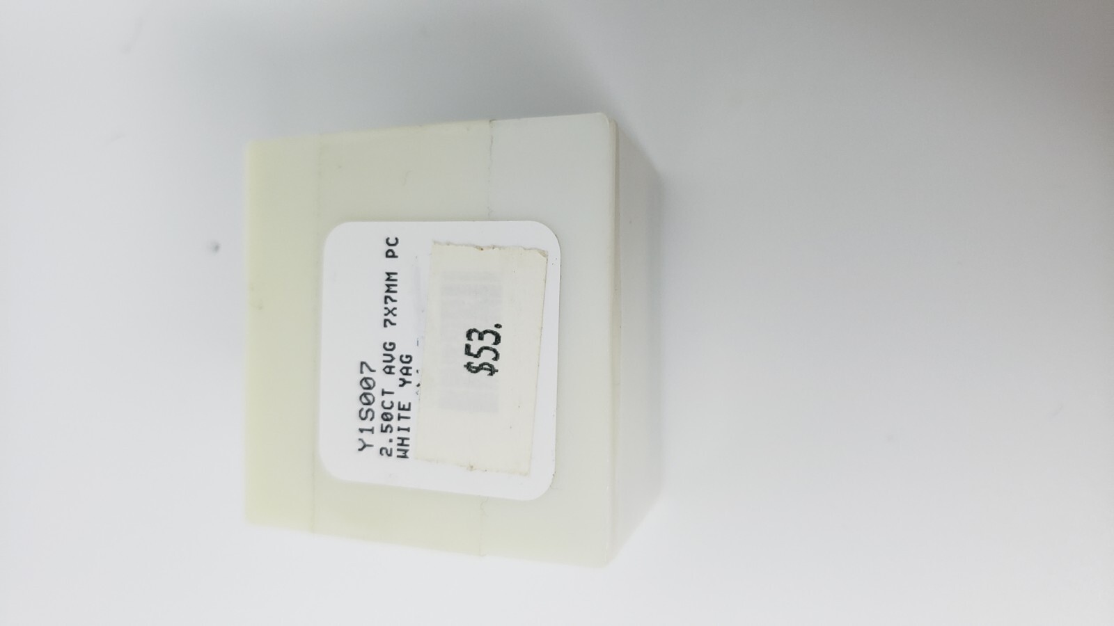 7x7mm Square 2.5 CT YAG Loose Gemstone