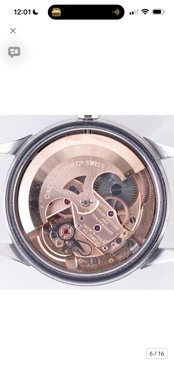 Omega Constellation RARE “Railroad Minute Track” Dial, 1959 Reference 14393
