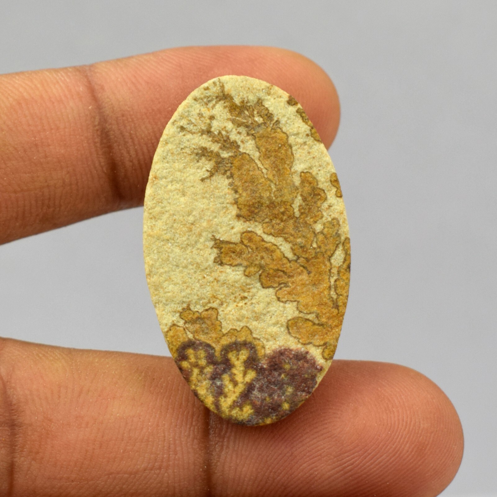 34.15 Cts Natural Psilomelane Dendrite Agate Gemstone Pendant Locket Ring VG674