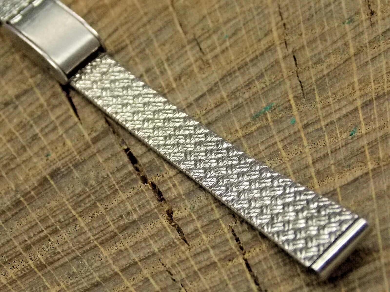 Ladies Sliding Clasp Stainless Steel 9mm NOS Unused Vintage Watch Band