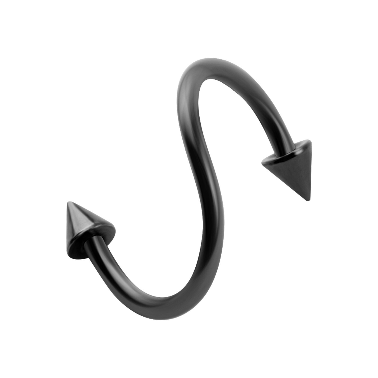 2 Pcs Industrial Scaffold Bar Ear Lip Piercing S Barbell Stianless Steel Gift