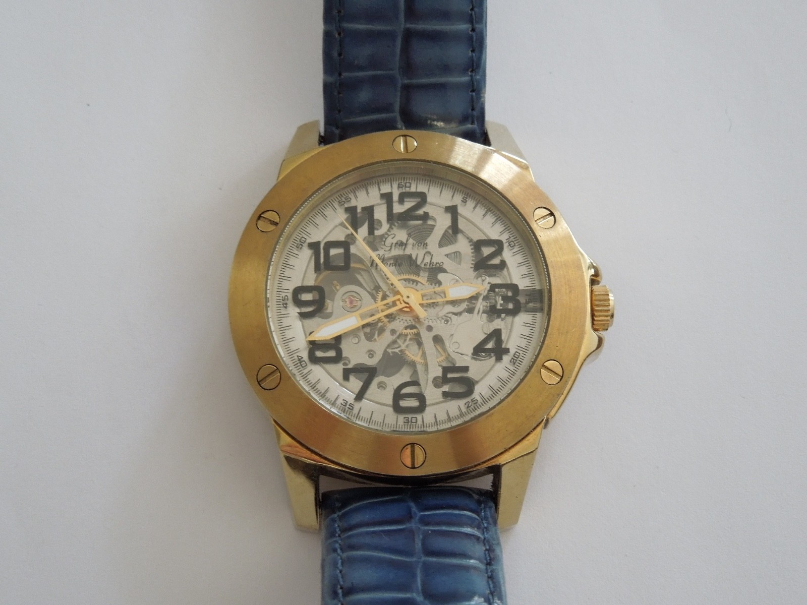 Watch Graf Von Monte Wehro Automatic Water Resistant Skeleton Stainless Steel
