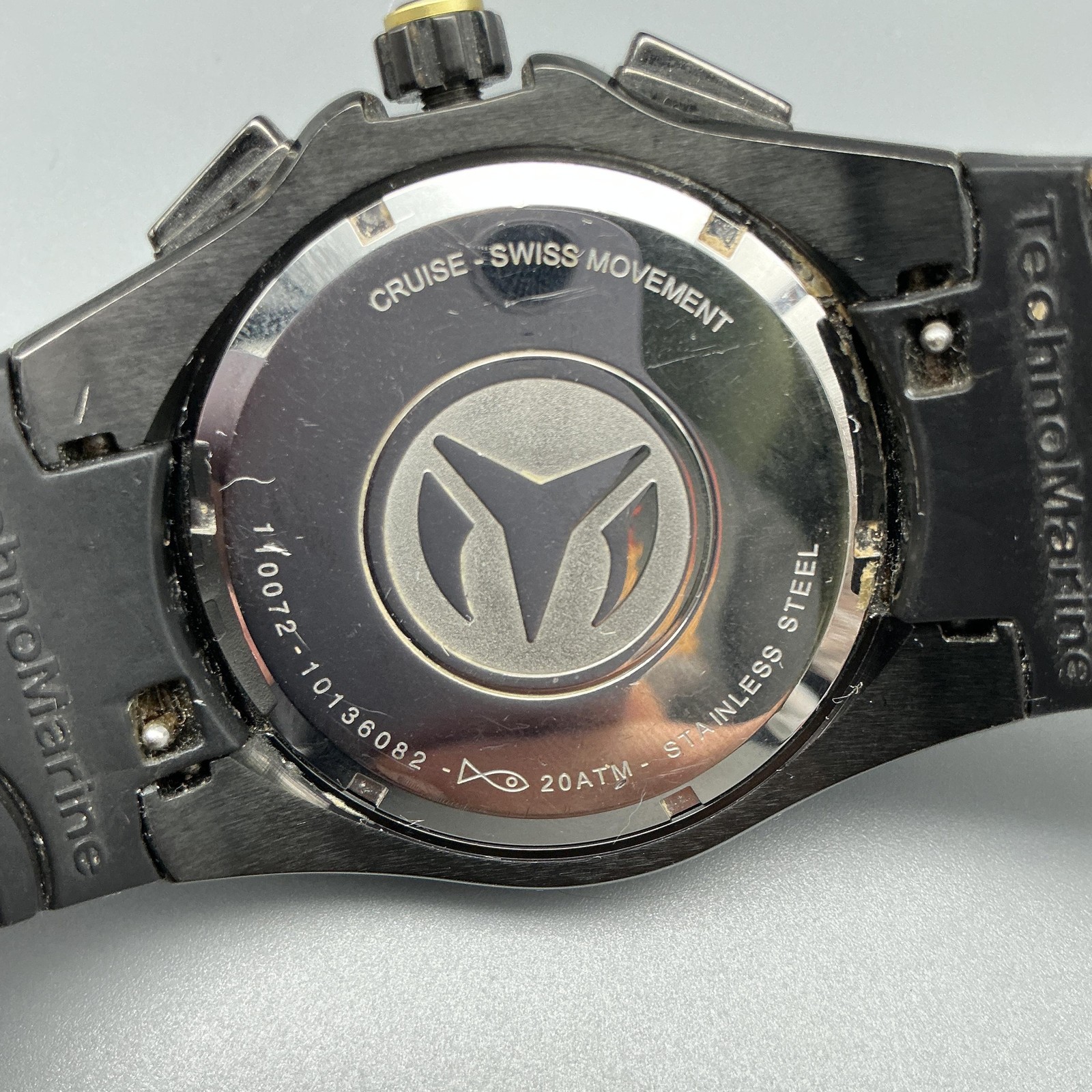 TechnoMarine Cruise Mens Watch 46mm Camo Dial Chronograph Date New Battery