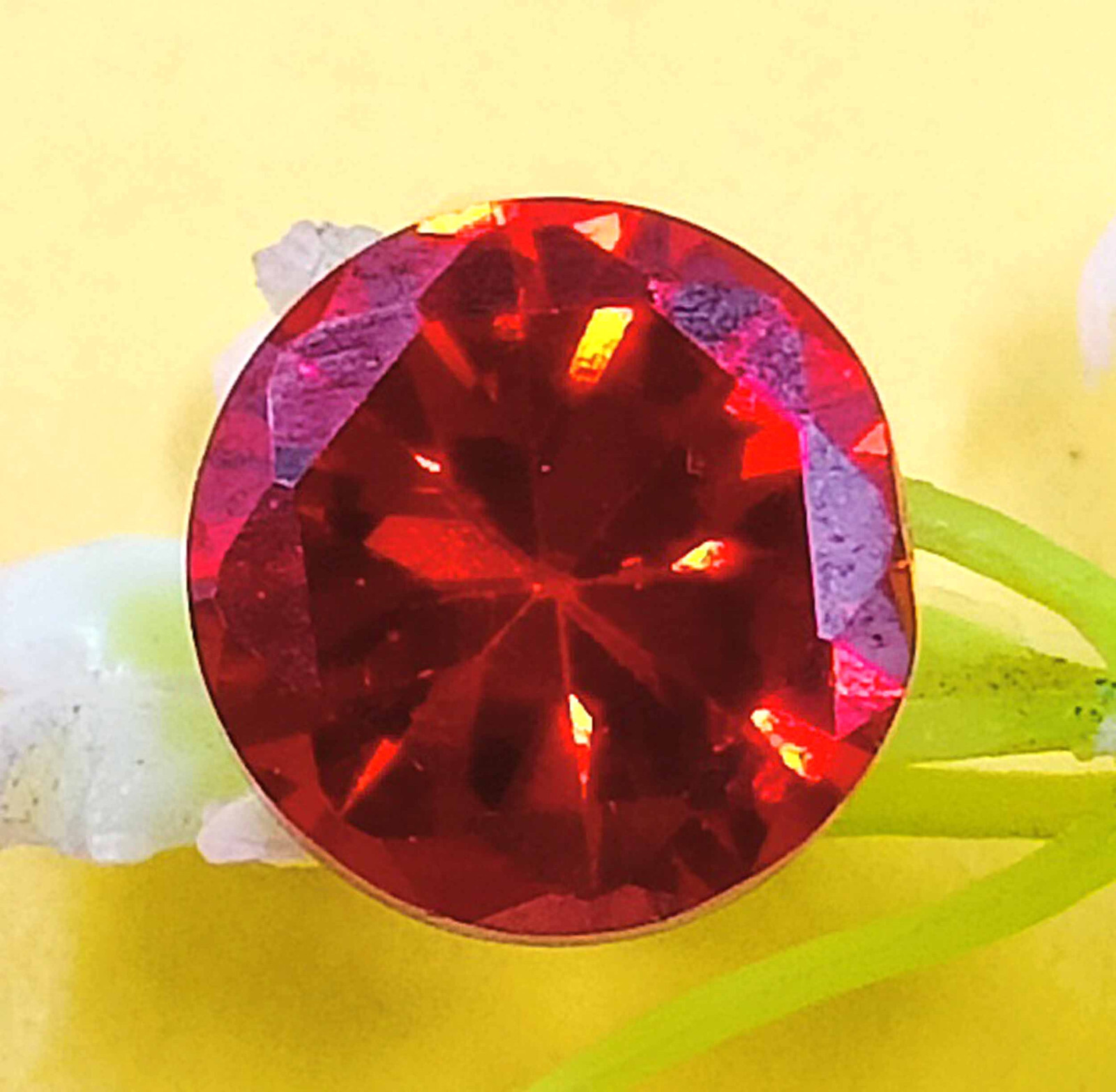 Splendid Stone Round Cut 4.55 Ct Natural Orange Sapphire Ceylon Gemstone Ak