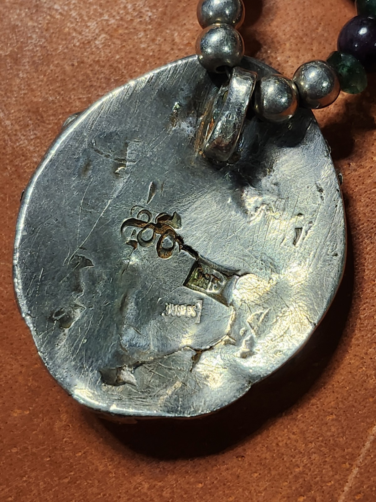 Handcrafted .999 Fine Silver Artisan Necklace With Natural Stones