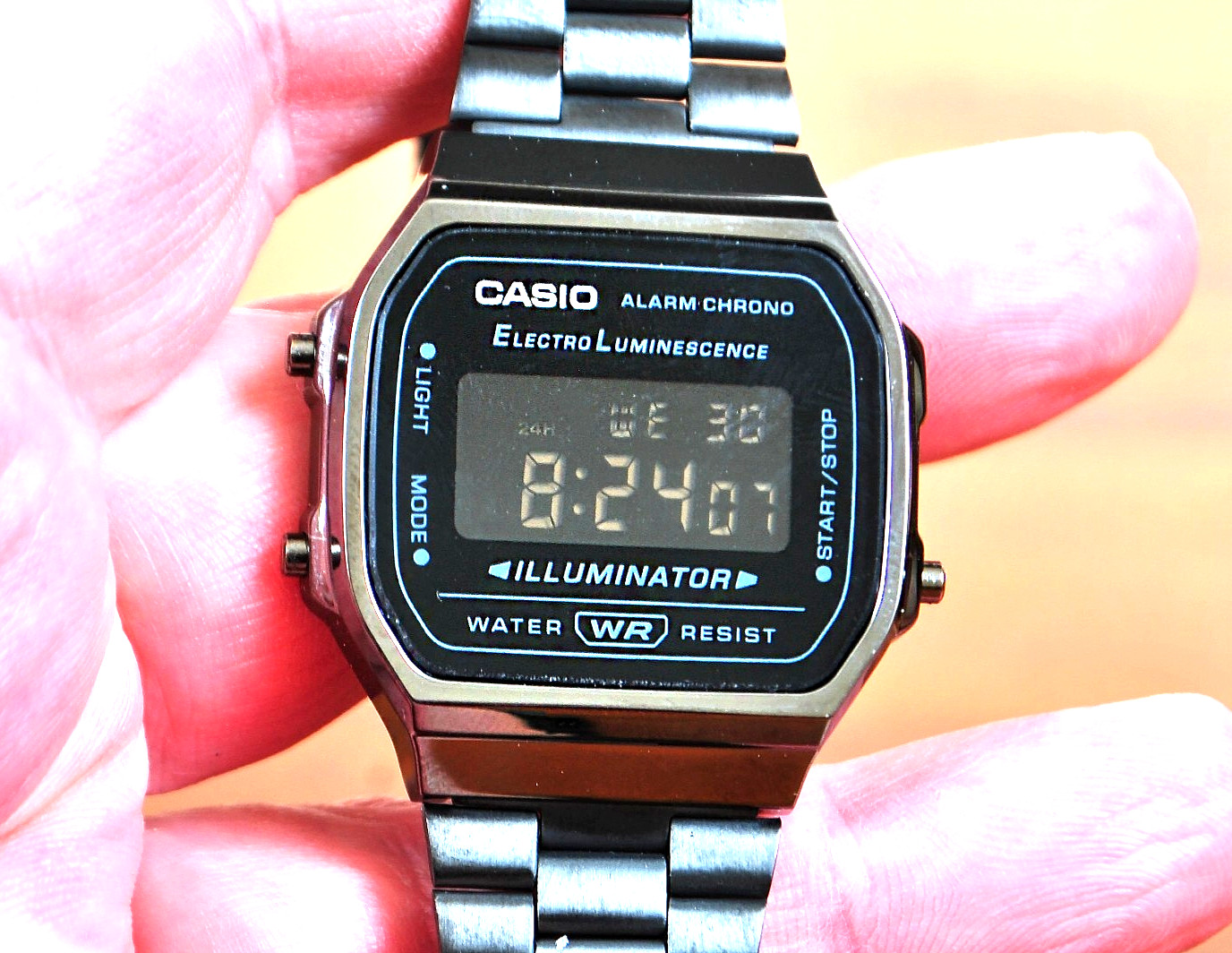 Casio A-168 Vintage Series Total Black Classic Digital Watch