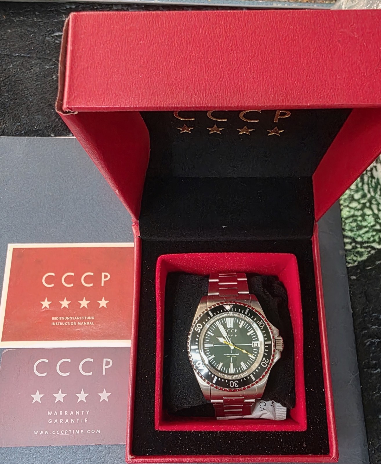 CCCP Kamchatka Cp-7048-66 Diver Blue Bezel Black dial WR150 Automatic