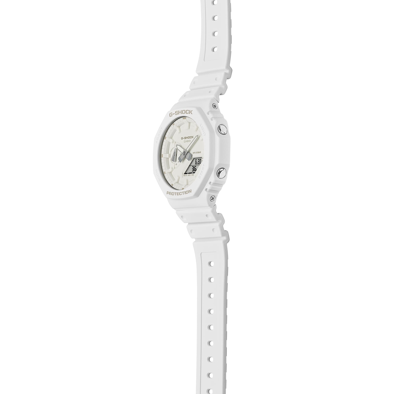 CASIO G-SHOCK GA-2100-7A7JF One Tone Series Analog Digital Watch White 45.4mm