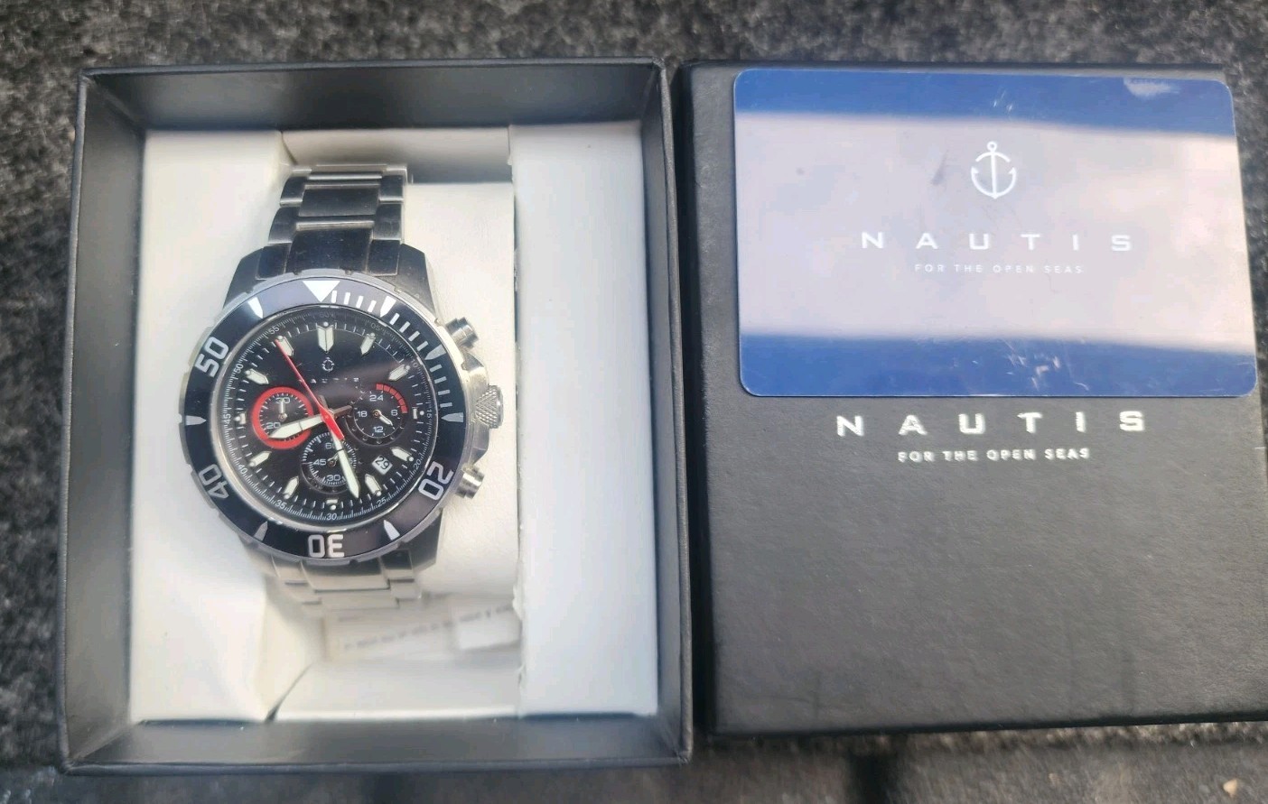 Nautis Dive Chrono 500 Chronograph Bracelet Watch – Black