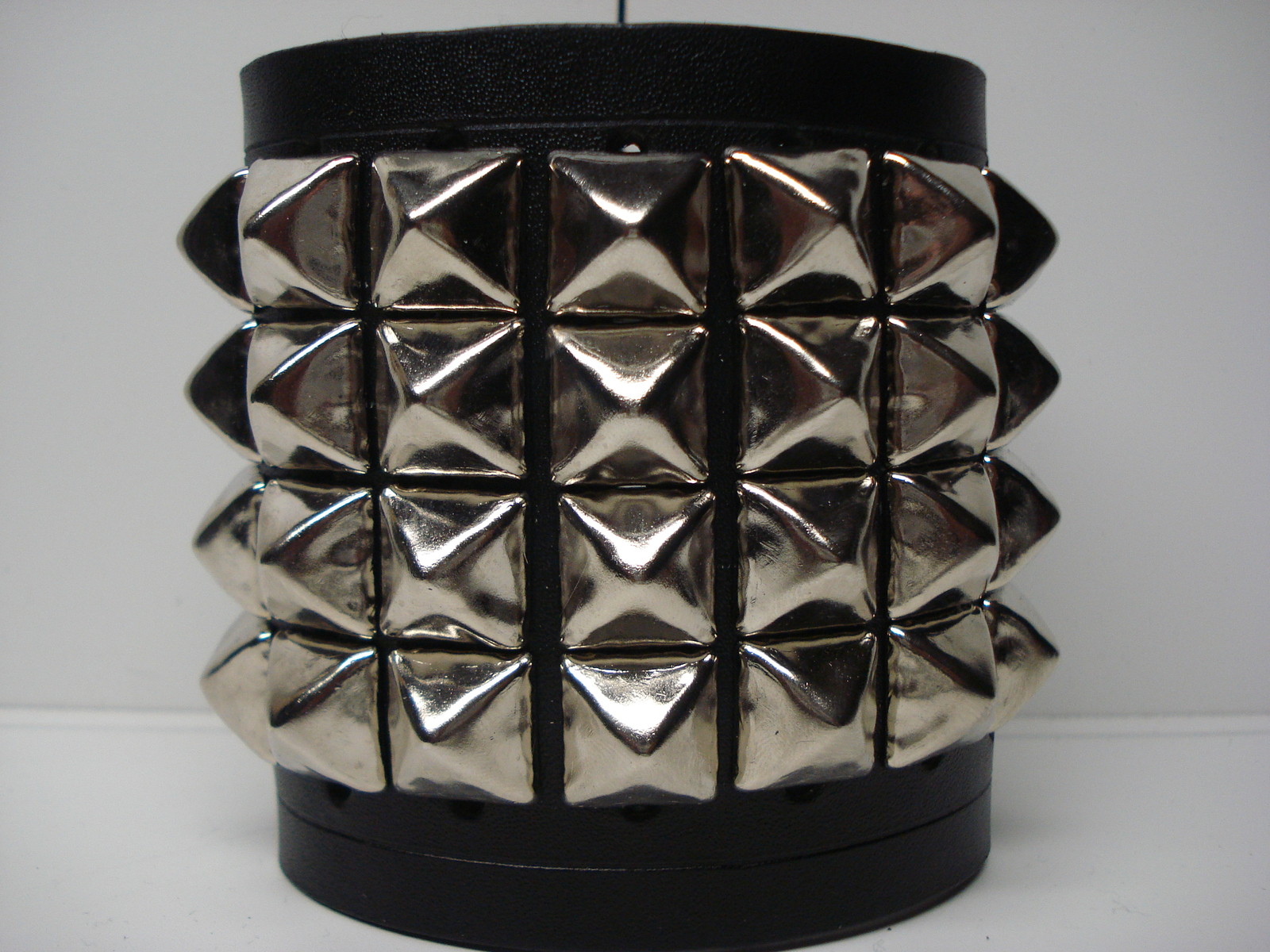 LEATHER STUDED BRACELETS. DEATH METAL (MDLB0219)….. ENGORGED’S