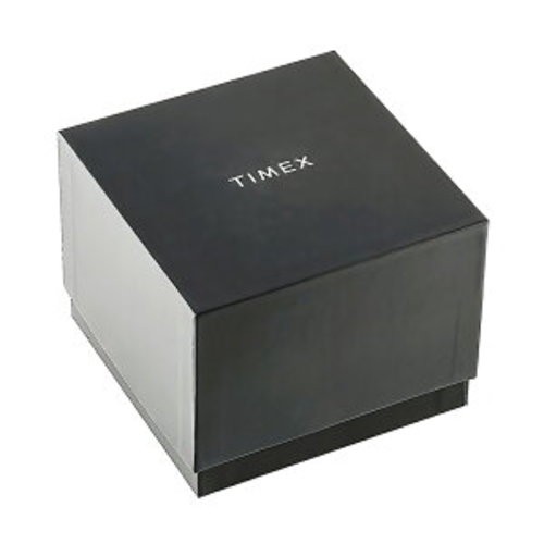 Timex 1976 Lexington Reissue TW2Y56200 Gold Dress Watch Black Leather Strap Box