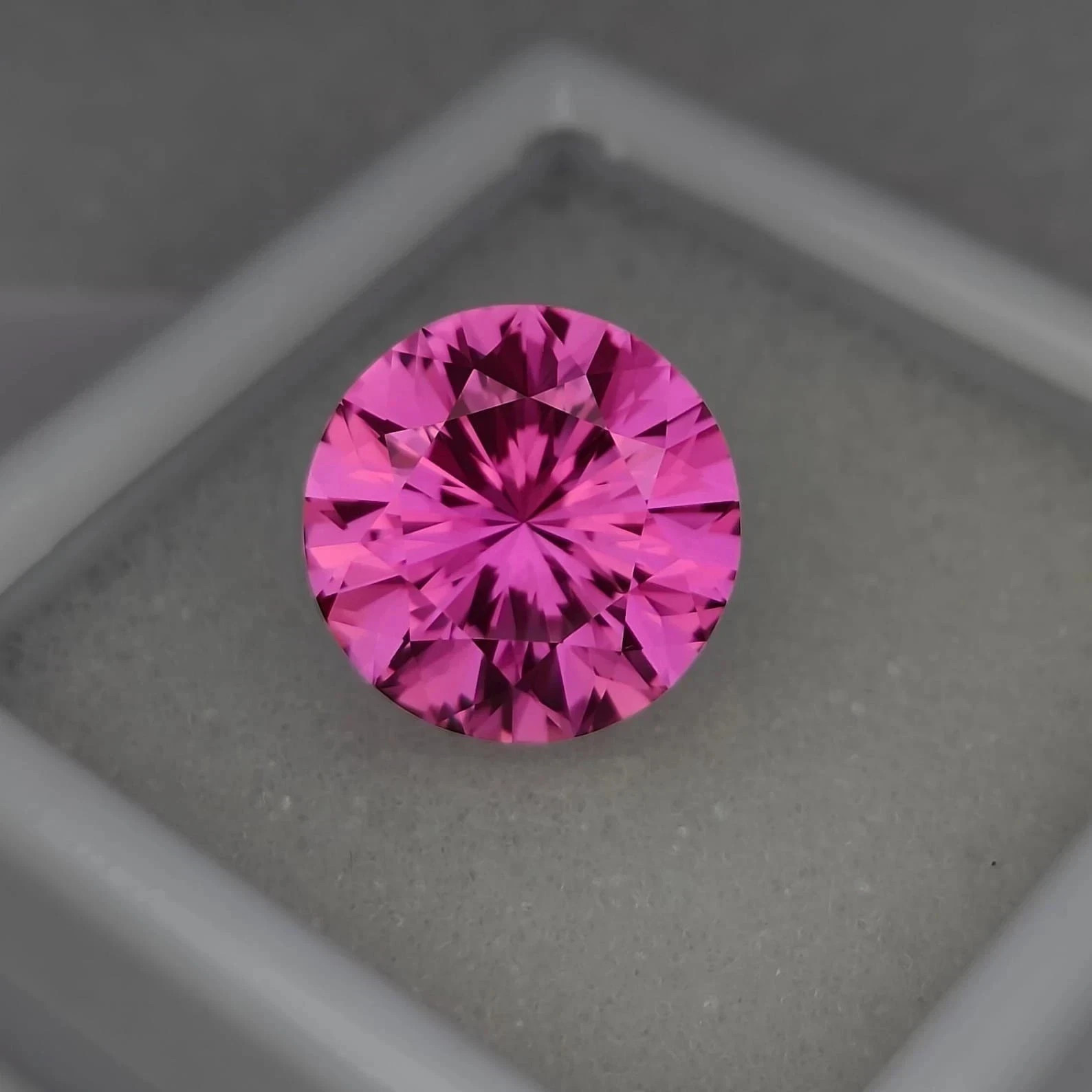 Rare Natural Pink Sapphire Flawless 10.1 Ct Round Cut Certified Loose Gemstone