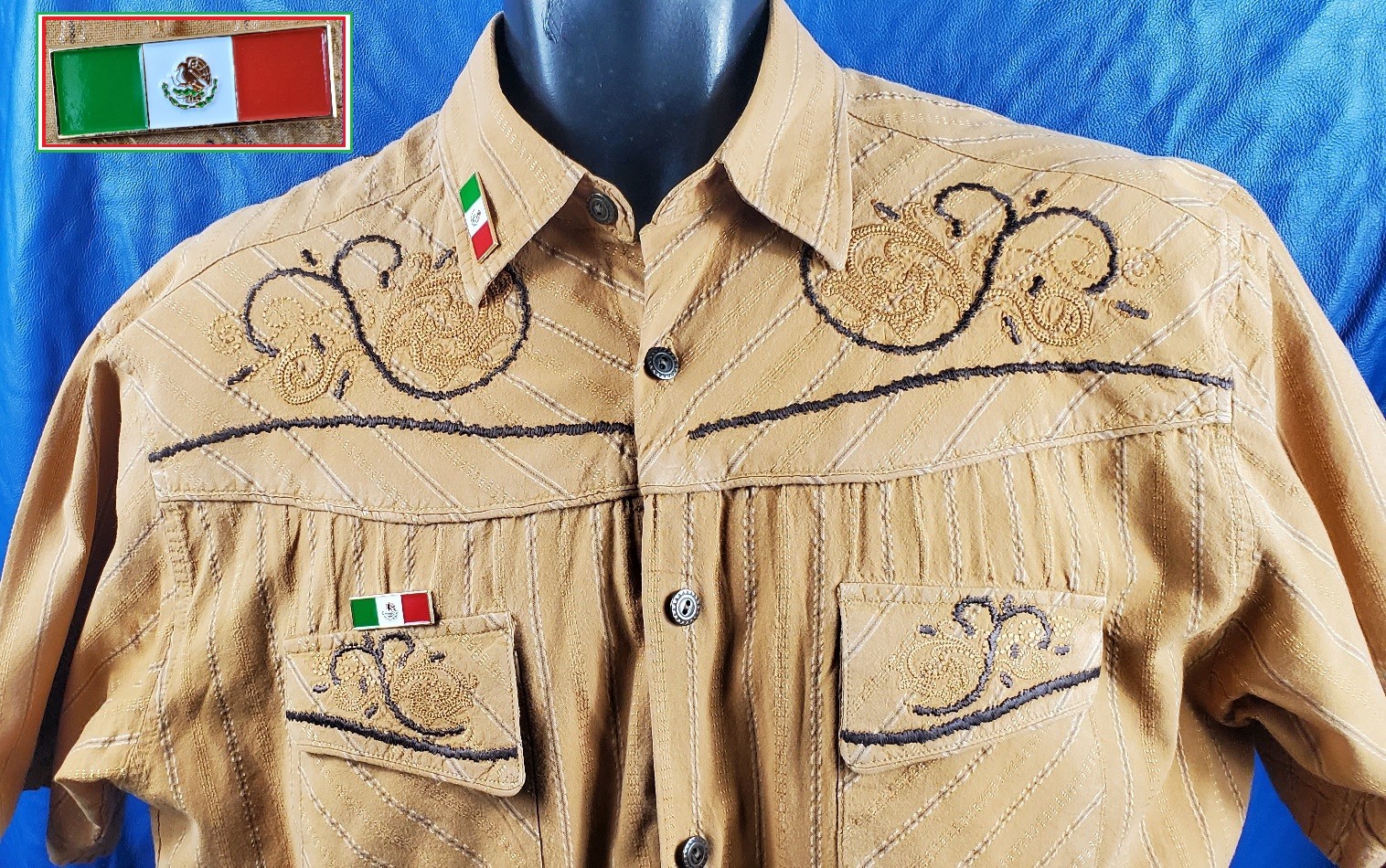 Mexican Flag Enamel Lapel Pin