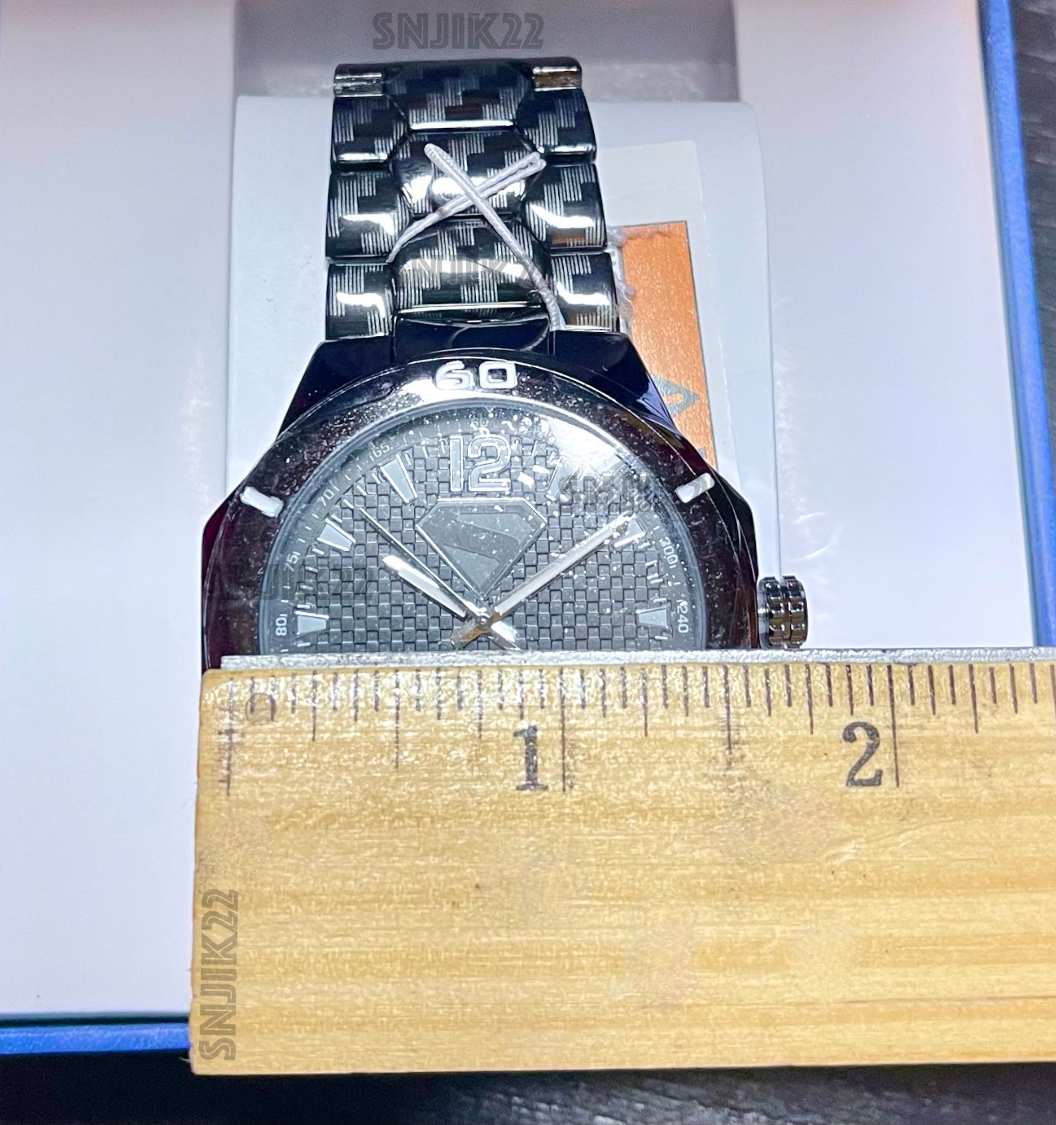 SUPERMAN DC Comics Accutime Collector’s Watch Gunmetal Finish 2025 (NEW IN BOX)