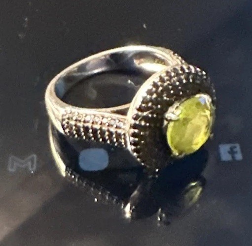 Fuzion Creation Sterling Silver Cubic Zirconia Statement Band Ring FZN 925 6.75